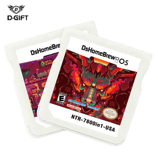 3DS NDS Game Card Combined Card 7800 In 1 NDS Combined Card NDS Cassette 64IN1 208 500 NES US Game card For 2DS/3DS XL - Dynamex