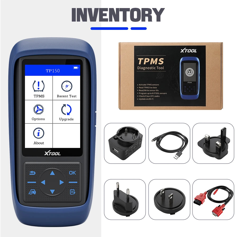 XTOOL TP150 WIFI TPMS Programming Diagnostic Tool Activate All Sensor Work On 315 433MHz Tire Pressure Monitor Read Clear DTCs - Dynamex