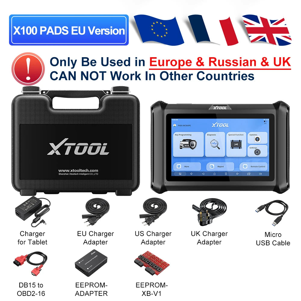 XTOOL X100 PADS Upgraded of X100 PAD IMMO Key Programming All Key Lost Tools All Systems Diagnostic 32+ Services With CAN FD - Dynamex