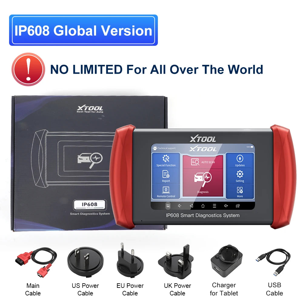 XTOOL InPlus IP608 UPGRADE OF IP508 IP508S All System Car Diagnostic Tools 30 Services CAN FD OBD2 Scanner Lifetime Free Update - Dynamex