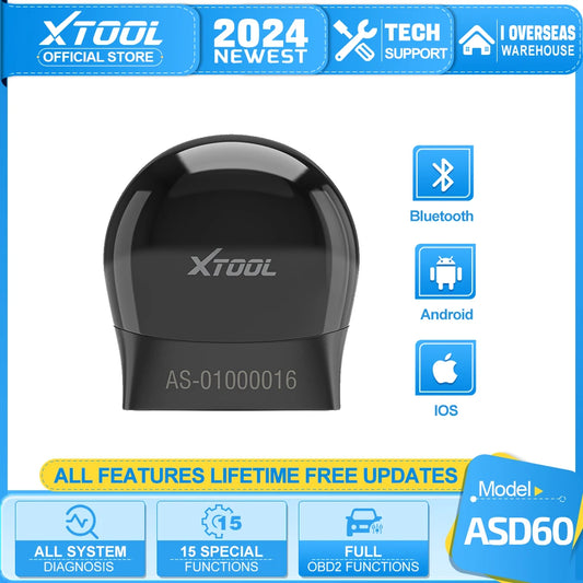 XTOOL ASD60 OBD2 Diagnostic Tools For Benz Full Automotivo OBD II Code read With 15 Reset Functions For VW for Benz Free Update - Dynamex