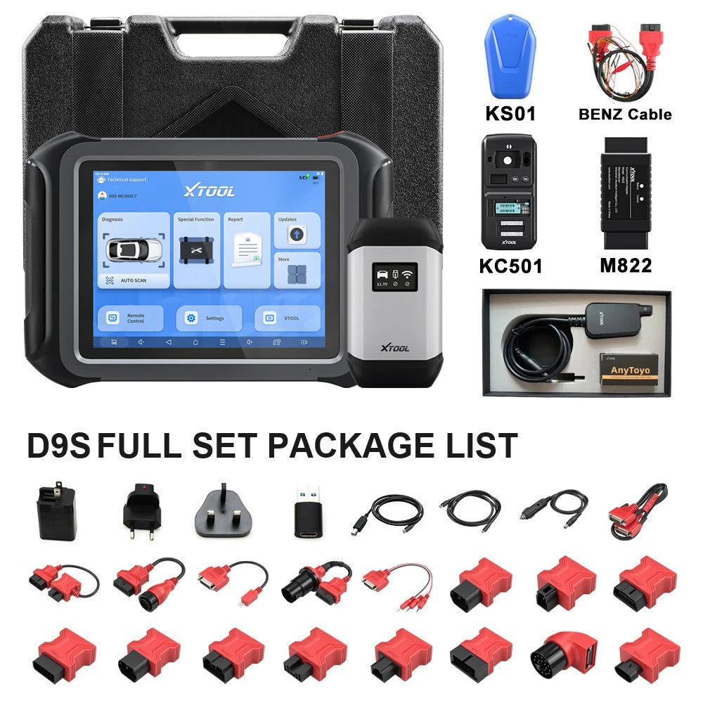 XTOOL D9S is upgraded of D9 D8 Professional Wireless WiFi Car Diagnostic Scanner ECU Coding 42 Services With DOIP CANFD Topology - Dynamex