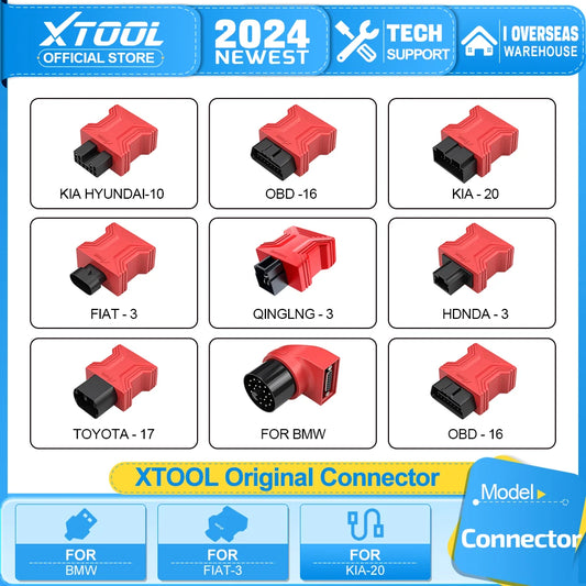 XTOOL Original Universal Main OBD2 Connector for Toyota for Hyundai for Honda for KIA for Fiat work with X100PAD3 D7 D8S D9S - Dynamex