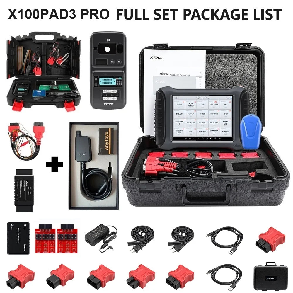 XTOOL X100 PAD3 Pro With KC501 Professional Key Programming Tools Bidirectional Scan Tools 38 Resets Car Diagnostic All Key Lost - Dynamex