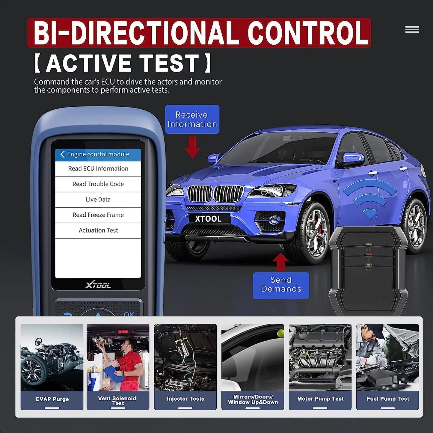 XTOOL A30pro Car Diagnostic Tools Bluetooth Car Automotive OBD2 Key Programmer Scanner Free Update Online - Dynamex