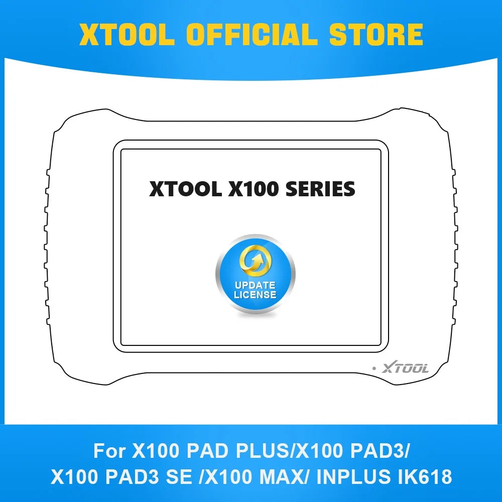 XTOOL Official X100PAD PLUS X100PAD3 X100PAD3 SE IK618 X100 MAX Key Programmer One Year Update Fee - Dynamex