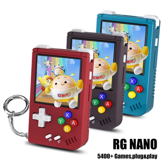ANBERNIC RG Nano Retro Handheld Game Console RGNano Portable Mini Aluminum Alloy 1.54” IPS Screen 64G 5400 Games Hi-fi Speaker - Dynamex