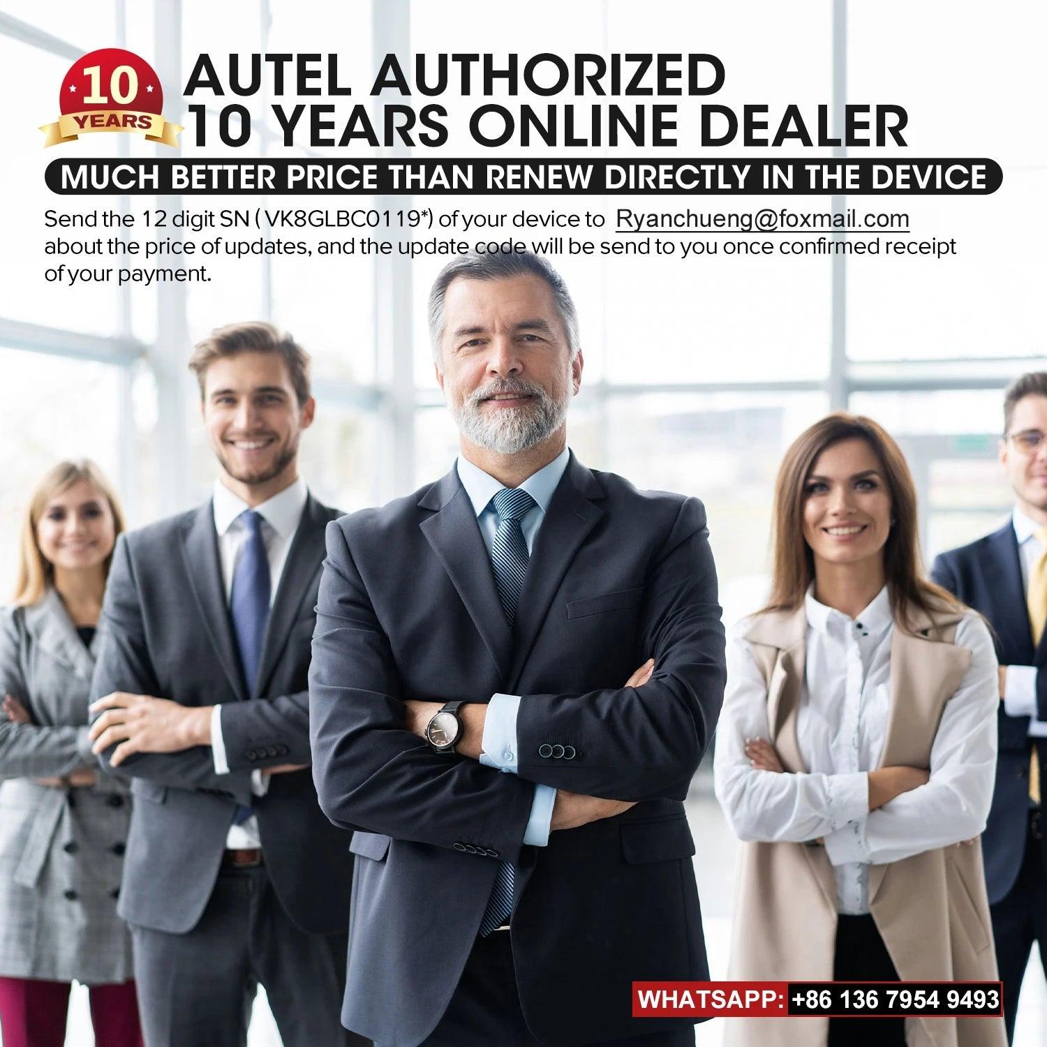 Autel 1 Year Update Service Autel Scanner Annual Subscription Software Upgrade for IM508 IM608 MK808 MS906 MK908 MS908 Ultra - Dynamex