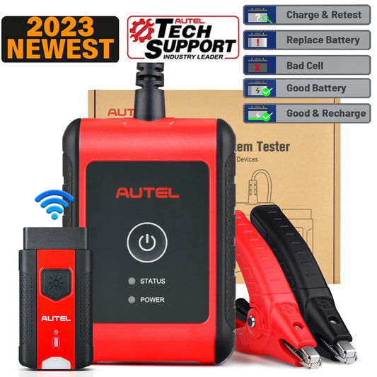 Autel Car Battery Tester MaxiBAS BT508 Universal Battery Test Tool Battery Reset/ Replace/ Register, Adaptive Conductance - Dynamex