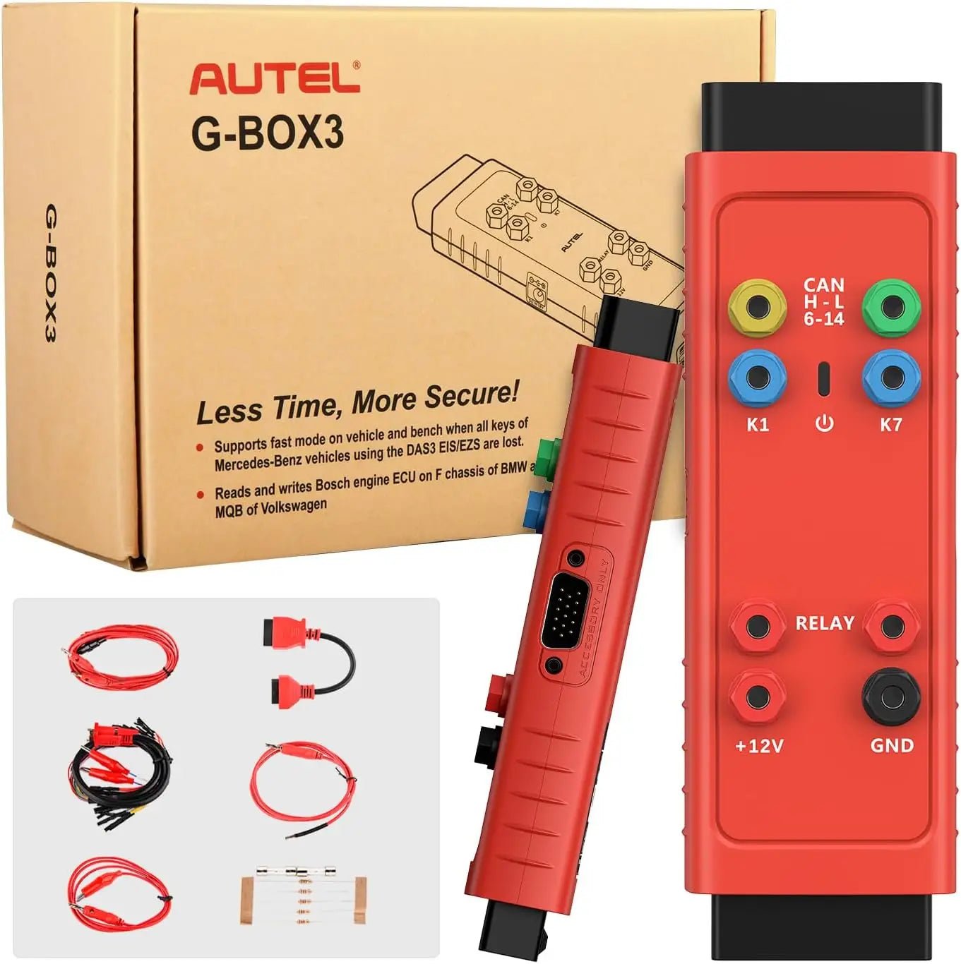 Autel G-BOX3 Accessory Tool Upgraded of Gbox2 Key Programming Adapter for Mercedes-Benz for BMW Writing Boot Mode Bench Method - Dynamex