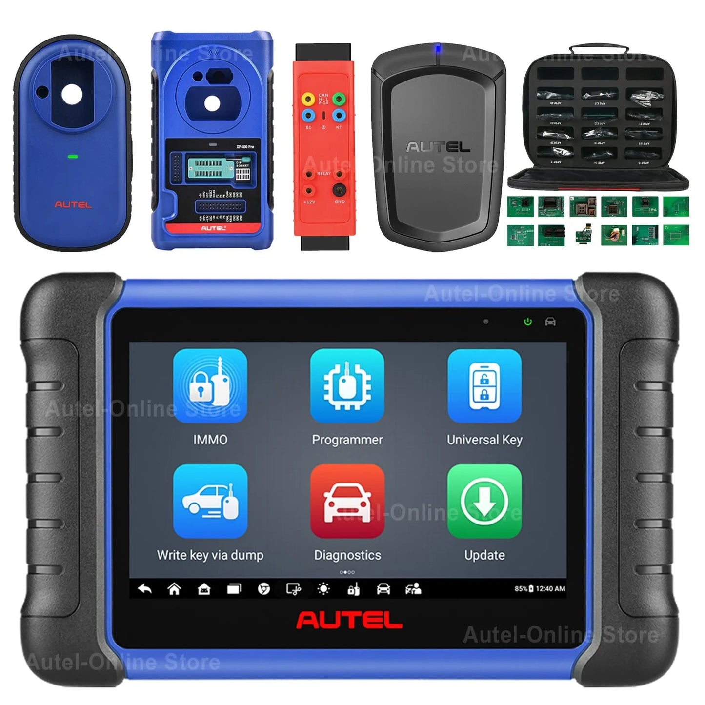 Autel Key Programmer IM508S Car Diagnostic Tool 2024 IMMO Anti-Theft Programming Scanner, All-in-One Kit, Upgrade of IM508 - Dynamex