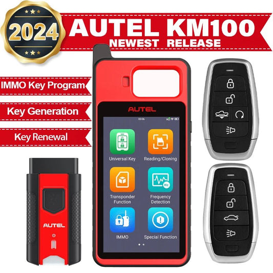Autel KM100 KM100X Key Fob Programmer Universal Smart Key Generator Remote Immobilizer Tool Free Lifetime Update PK IM508/ IM608 - Dynamex