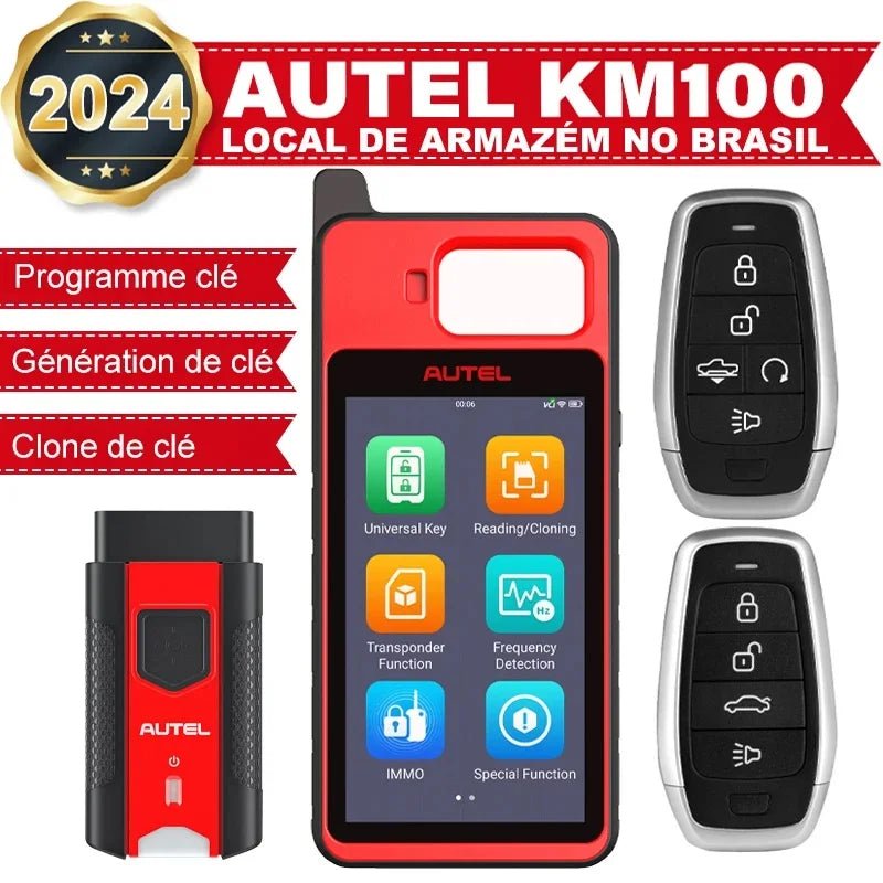 Autel KM100 KM100X Key Fob Programmer Universal Smart Key Generator Remote Immobilizer Tool Free Lifetime Update PK IM508/ IM608 - Dynamex