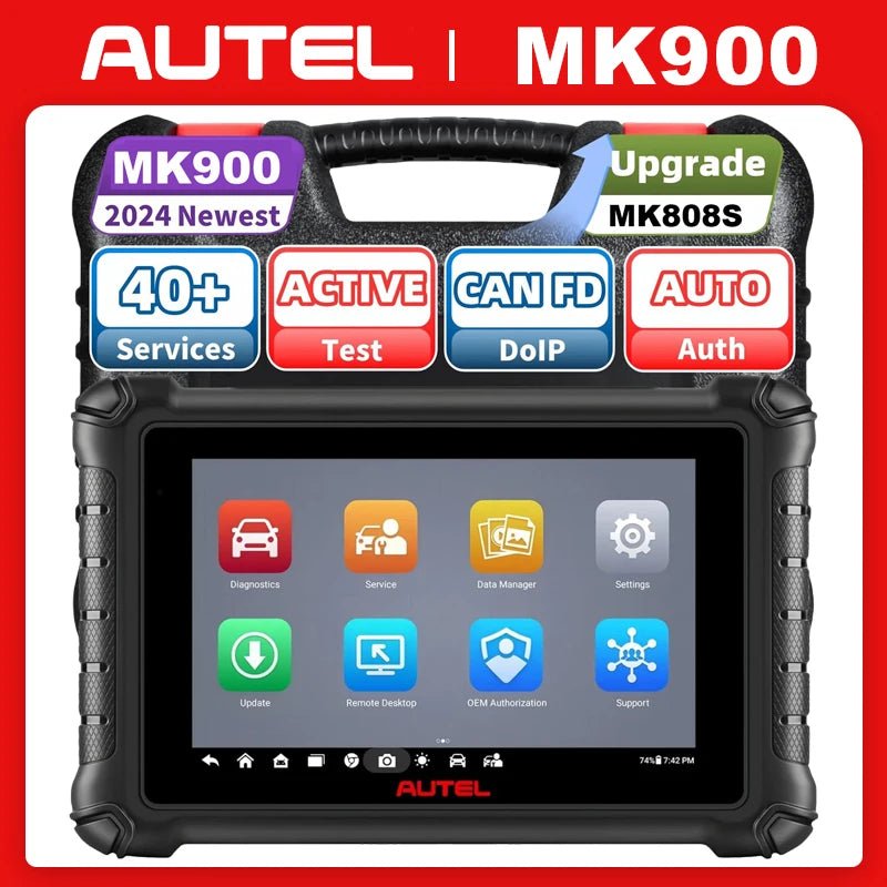 Autel MaxiCheck MK900 Obd2 Scanner Bidirectional Control Scan Tool All System Diagnostic Tools DOIP & CAN Upgrade of MK808BT - Dynamex