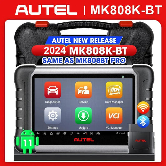 Autel MaxiCOM MK808KBT MK808K-BT Diagnostic Tool Same as MK808BT Pro OBD2 Scanner Active Test Diagnostic Scanner FCA AutoAuth - Dynamex