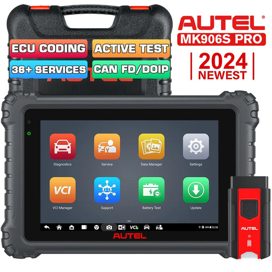 Autel MaxiCOM MK906 Pro Diagnostic Tool Auto Scanner with ECU Coding, Active Test, 36+ Services, Hardware Upgrade of MK906BT - Dynamex