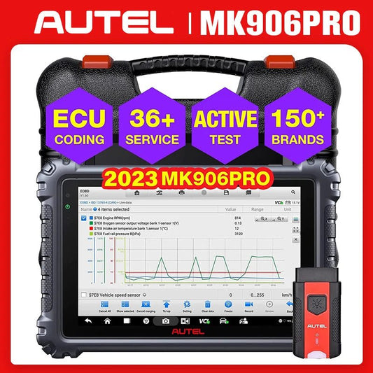 Autel MaxiCOM MK906Pro Diagnostic Scanner ECU Coding Diagnostic Tools Bi-Directional Control Upgrade of AUTEL MS906BT MS906 Pro - Dynamex