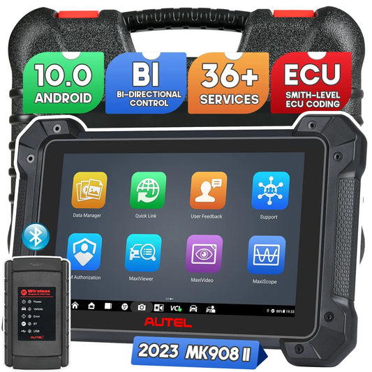 Autel MaxiCOM MK908 II Automotive Diagnostic Tablet Professional Diagnostic Tool ECU Online Coding/ Adaptation Upgrade of MK908 - Dynamex
