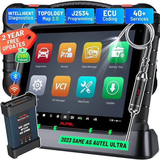 Autel MaxiCOM Ultra Lite S Diagnostic Tablet with BMW&Mercedes ECU Programming / Coding, Topology Module, Intelligent Diagnosis - Dynamex