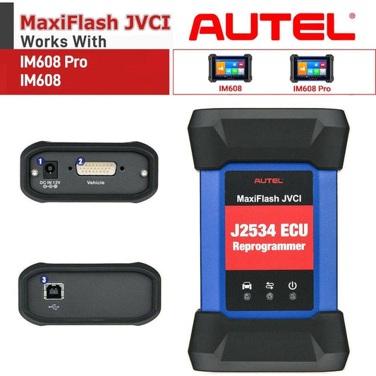 Autel MaxiFlash J2534 VCI ECU Programming Tool Use With IM608/ IM608 Pro With Convenient PC Communication and ECU Reprogrammin - Dynamex