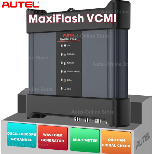 Autel MaxiFlash VCMI Vehicle Communication Measurement Interface, Built-in Oscilloscope, Waveform Generator, Multimeter, CAN FD - Dynamex