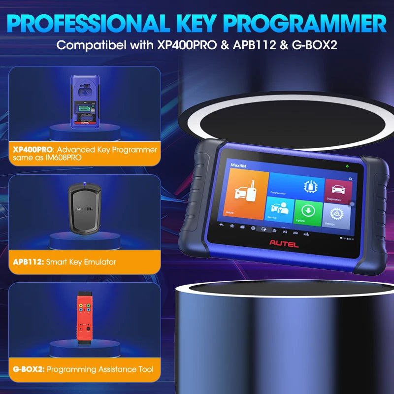 Autel MaxiIM IM508S PRO Key Programming Tools XP400PRO Key Programmer All System Diagnostic Scanner IMMO as IM608 2 Years Update - Dynamex