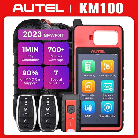 Autel MaxiIM KM100 Key Fob Programming Immobilizer Tool Newest Lite Ver. of IM508 2PCS Free Autel IKEY for 60s Key Generation - Dynamex