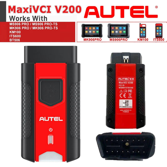 Autel MaxiVCI V200 Bluetooth Adapter Connector For MS906 PRO(TS), MK906 PRO(TS), KM100, ITS600, BT506 Autel Origin Accessory - Dynamex