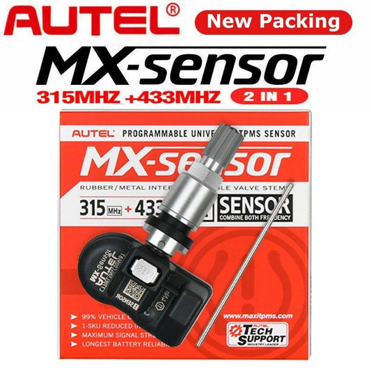 Autel MX Sensor 433MHZ 315MHZ TPMS Sensor Tire Repair Tools 2024 New Packaging 2in1 MX-Sensors Work with TS508 Russian in Stock - Dynamex