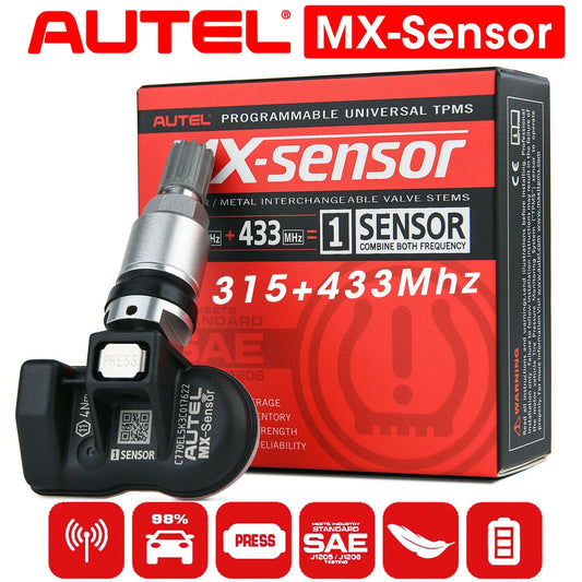 Autel TPMS MX Sensor 315MHz 433MHz Sensor 2in1 Clone-able Programming Sensors For TS501 TS508 Tire Pressure Monitoring Car Tool - Dynamex