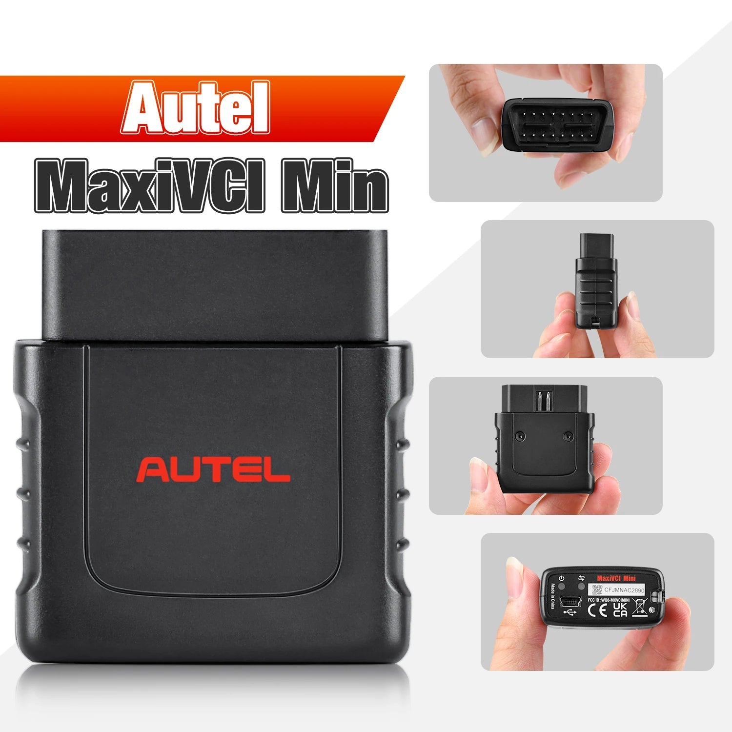 Autel VCI Bluetooth Adapter Connector For MK808BT OBD2 Scanner MaxiVCI Mini Bluetooth Diagnostic Interface MK808BT Accessory - Dynamex