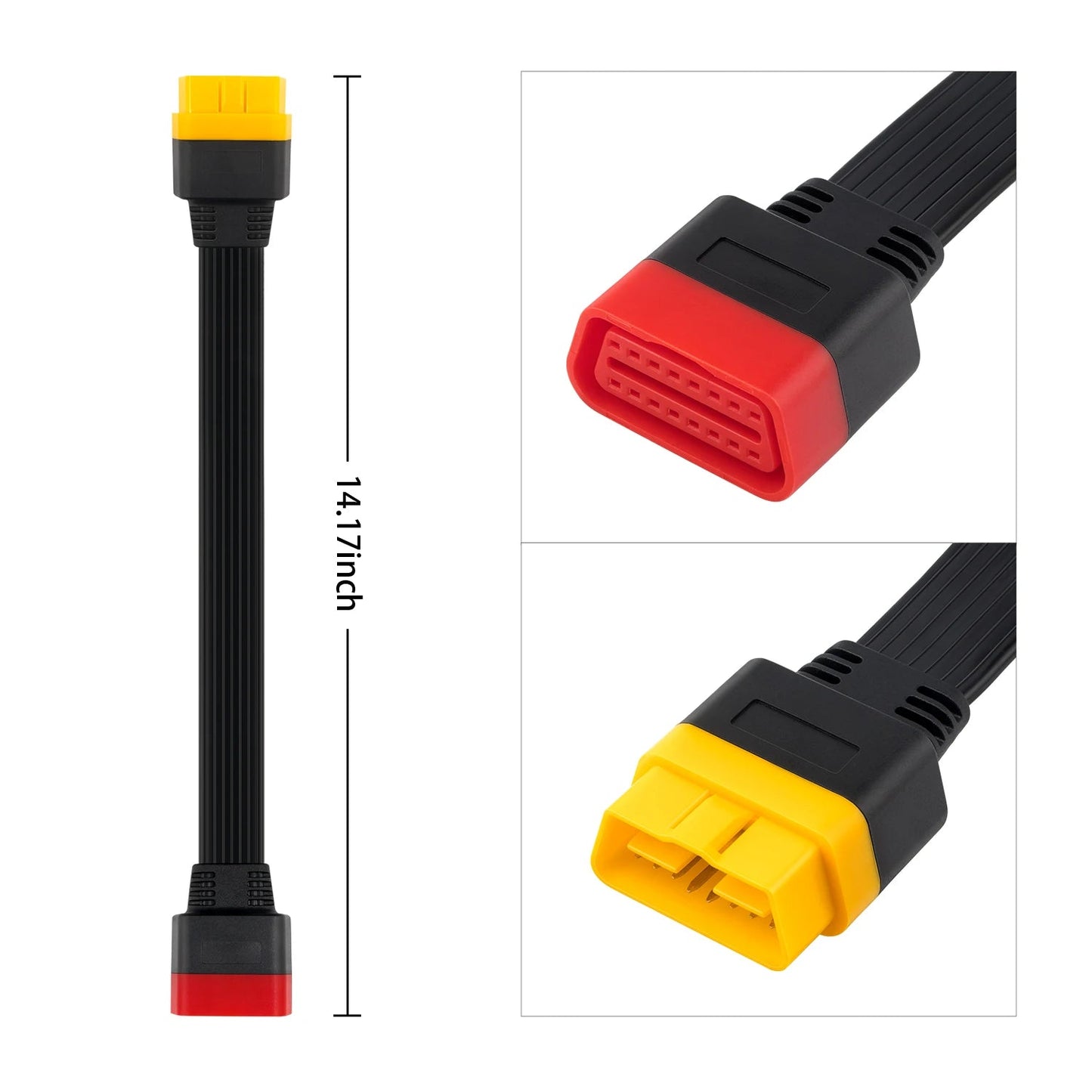 OBDII Extension cable 16 Pin Male To Female for thinkdiag Easydiag BD2 Connector 16Pin diagnostic tool ELM327 OBD2 Cable - Dynamex