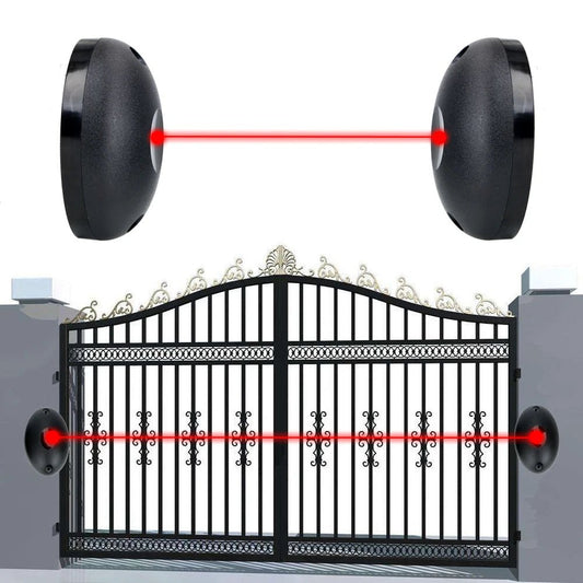 Single Beam Infrared Radiation Sensor Barrier for Gates Doors Windows External Positioning Alarm Detector Against Hacking System - Dynamex